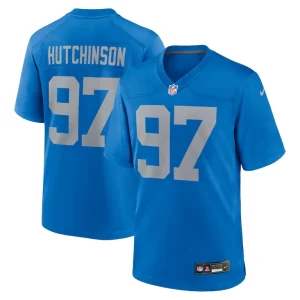 Aidan hutchinson detroit lions nike alternate game jersey Blue