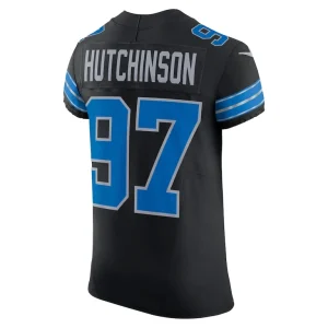Aidan hutchinson detroit lions nike alternate vapor f.u.s.e. elite jersey Black 48
