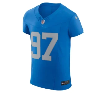 Aidan hutchinson detroit lions nike alternate vapor f.u.s.e. elite jersey Blue 44