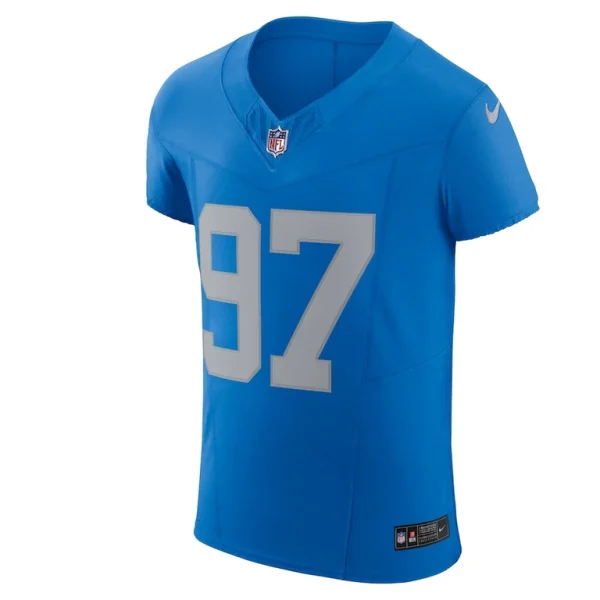 Aidan hutchinson detroit lions nike alternate vapor f.u.s.e. elite jersey Blue 44