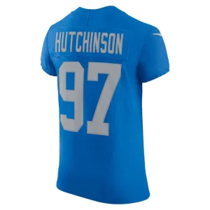 Aidan hutchinson detroit lions nike alternate vapor f.u.s.e. elite jersey Blue 48