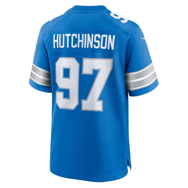 Aidan hutchinson detroit lions nike game jersey Blue L