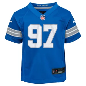 Aidan hutchinson detroit lions nike infant team player game jersey Blue 18 MO