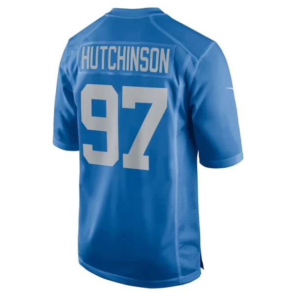 Aidan hutchinson detroit lions nike player game jersey Blue L