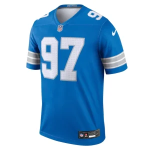 Aidan hutchinson detroit lions nike team legend player performance top Blue M