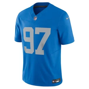 Aidan hutchinson detroit lions nike vapor f.u.s.e. alternate limited jersey Blue M
