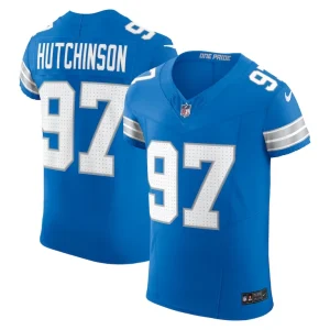 Aidan hutchinson detroit lions nike vapor f.u.s.e. elite jersey Blue