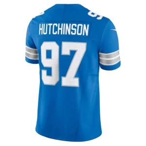 Aidan hutchinson detroit lions nike vapor f.u.s.e. limited jersey Blue L