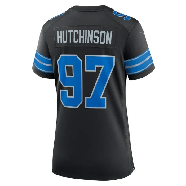 Aidan hutchinson detroit lions nike womens 2nd alternate game jersey Black L