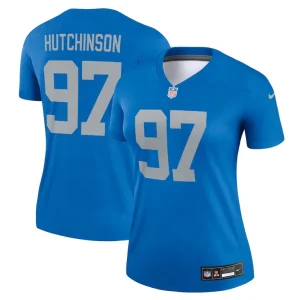 Aidan hutchinson detroit lions nike womens alternate legend player performance top Blue