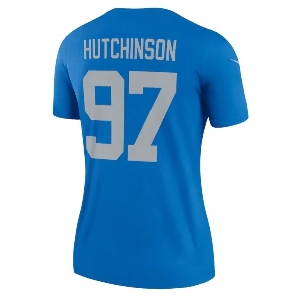 Aidan hutchinson detroit lions nike womens alternate legend player performance top Blue L