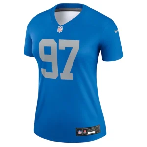Aidan hutchinson detroit lions nike womens alternate legend player performance top Blue M