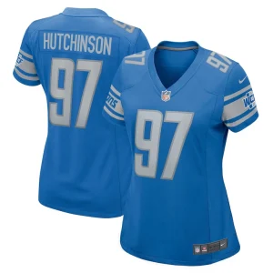 Aidan hutchinson detroit lions nike womens game jersey Blue