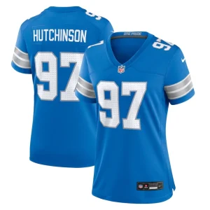 Aidan hutchinson detroit lions nike womens game jersey Blue
