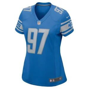 Aidan hutchinson detroit lions nike womens game jersey Blue M