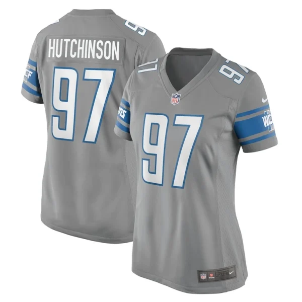 Aidan hutchinson detroit lions nike womens game jersey Silver