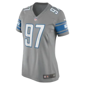Aidan hutchinson detroit lions nike womens game jersey Silver M