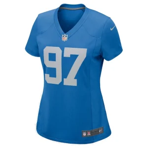 Aidan hutchinson detroit lions nike womens player jersey Blue M