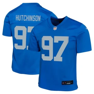Aidan hutchinson detroit lions nike youth alternate game jersey Blue