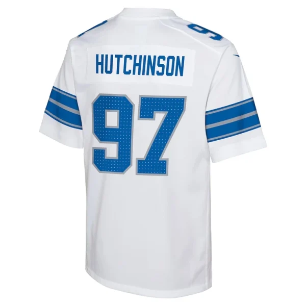 Aidan hutchinson detroit lions nike youth player game jersey White Yth L