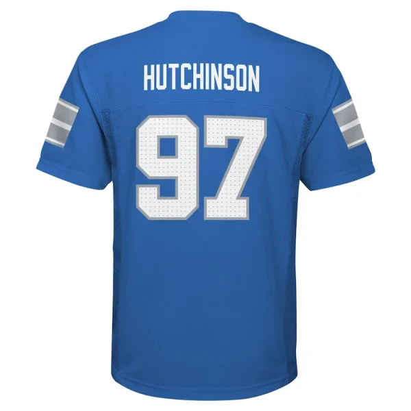 Aidan hutchinson detroit lions youth replica player jersey Blue Yth L