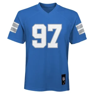 Aidan hutchinson detroit lions youth replica player jersey Blue Yth M