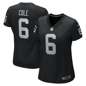 Aj cole las vegas raiders nike womens game jersey Black