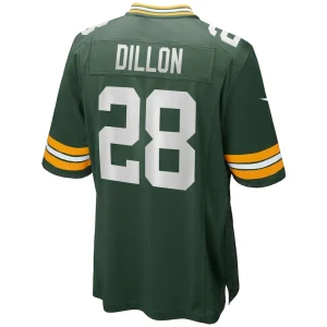 Aj dillon green bay packers nike team game jersey Green L