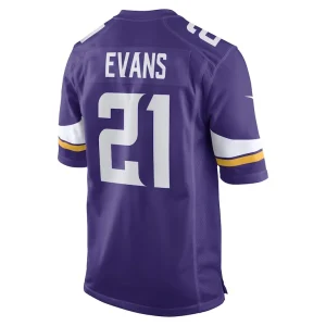 Akayleb evans minnesota vikings nike game player jersey Purple L
