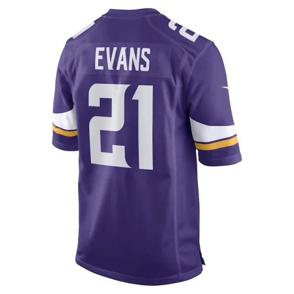 Akayleb evans minnesota vikings nike game player jersey Purple L