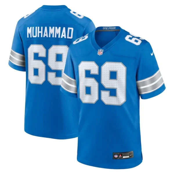 Al quadin muhammad detroit lions nike team game jersey Blue
