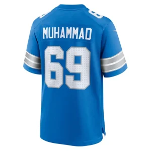 Al quadin muhammad detroit lions nike team game jersey Blue L