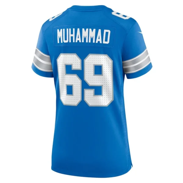 Al quadin muhammad detroit lions nike womens team game jersey Blue L