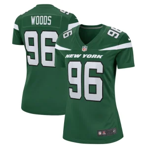 Al woods new york jets nike womens game jersey Gotham green