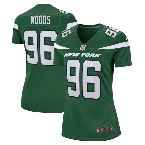 Al woods new york jets nike womens game jersey Gotham green