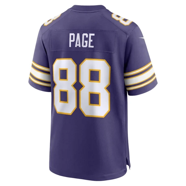 Alan page minnesota vikings nike classic retired player jersey Purple L