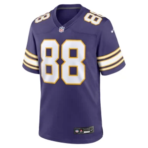 Alan page minnesota vikings nike classic retired player jersey Purple M
