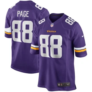 Alan page minnesota vikings nike game retired player jersey Purple