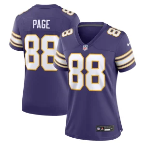 Alan page minnesota vikings nike womens classic retired player jersey Purple