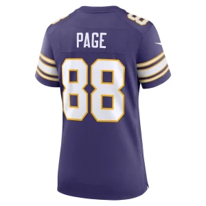 Alan page minnesota vikings nike womens classic retired player jersey Purple L