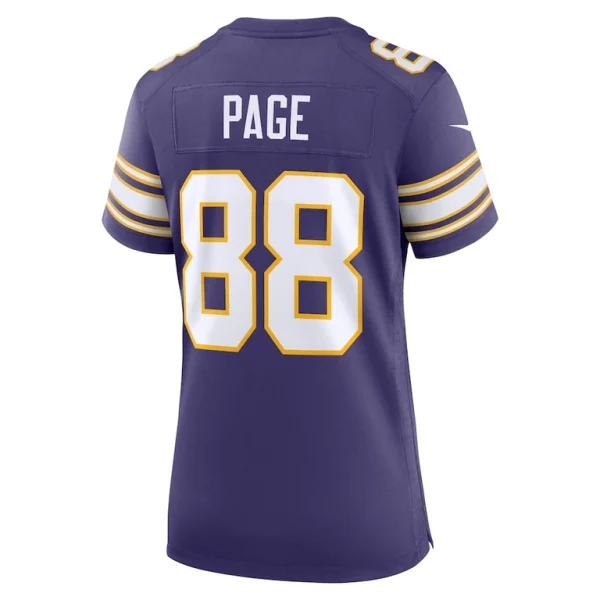 Alan page minnesota vikings nike womens classic retired player jersey Purple L