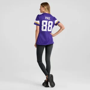 Alan page minnesota vikings nike womens game retired player jersey Purple 2XL