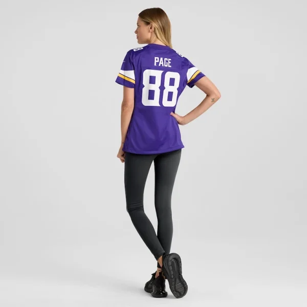 Alan page minnesota vikings nike womens game retired player jersey Purple 2XL
