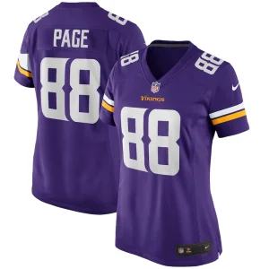 Alan page minnesota vikings nike womens game retired player jersey Purple