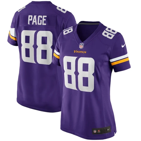 Alan page minnesota vikings nike womens game retired player jersey Purple