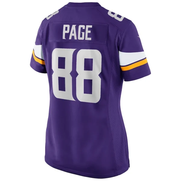 Alan page minnesota vikings nike womens game retired player jersey Purple L