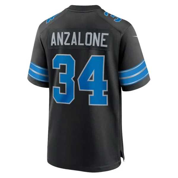 Alex anzalone detroit lions nike 2nd alternate game jersey Black L