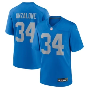 Alex anzalone detroit lions nike alternate game jersey Blue