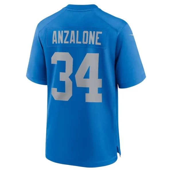 Alex anzalone detroit lions nike alternate game jersey Blue L