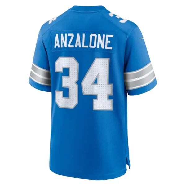 Alex anzalone detroit lions nike game jersey Blue L